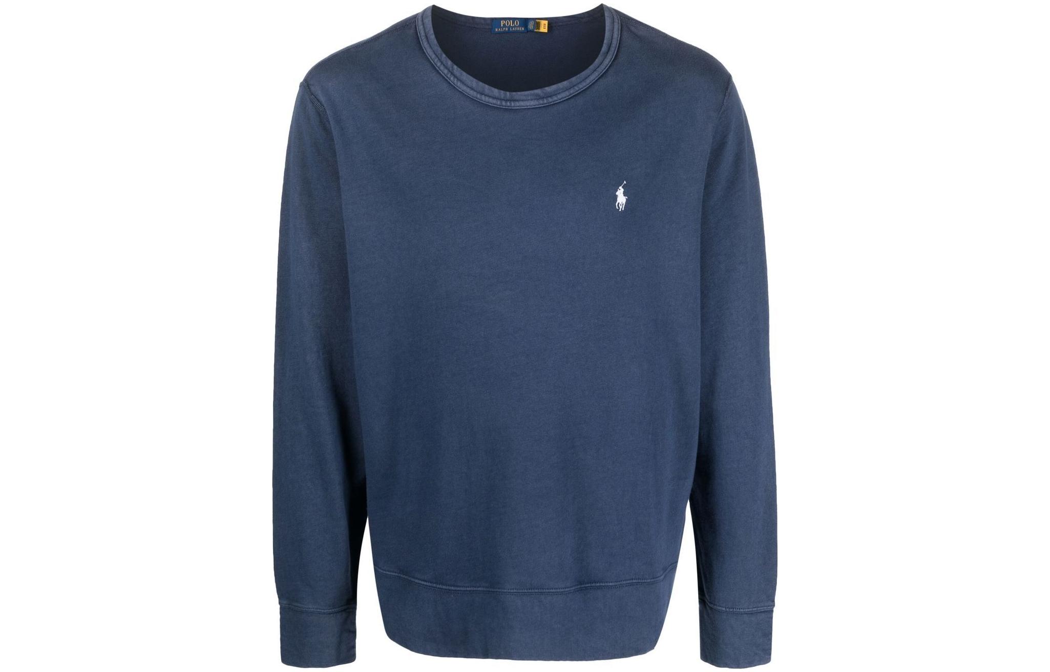 Свитшот с вышитым логотипом Polo Ralph Lauren, синий