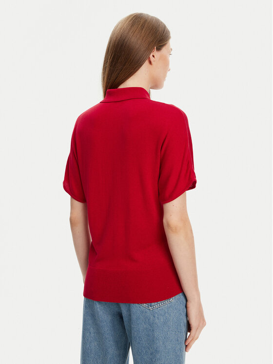 Рубашка поло стандартный крой WW0WW45652 Tommy Hilfiger, красный — фото 3
