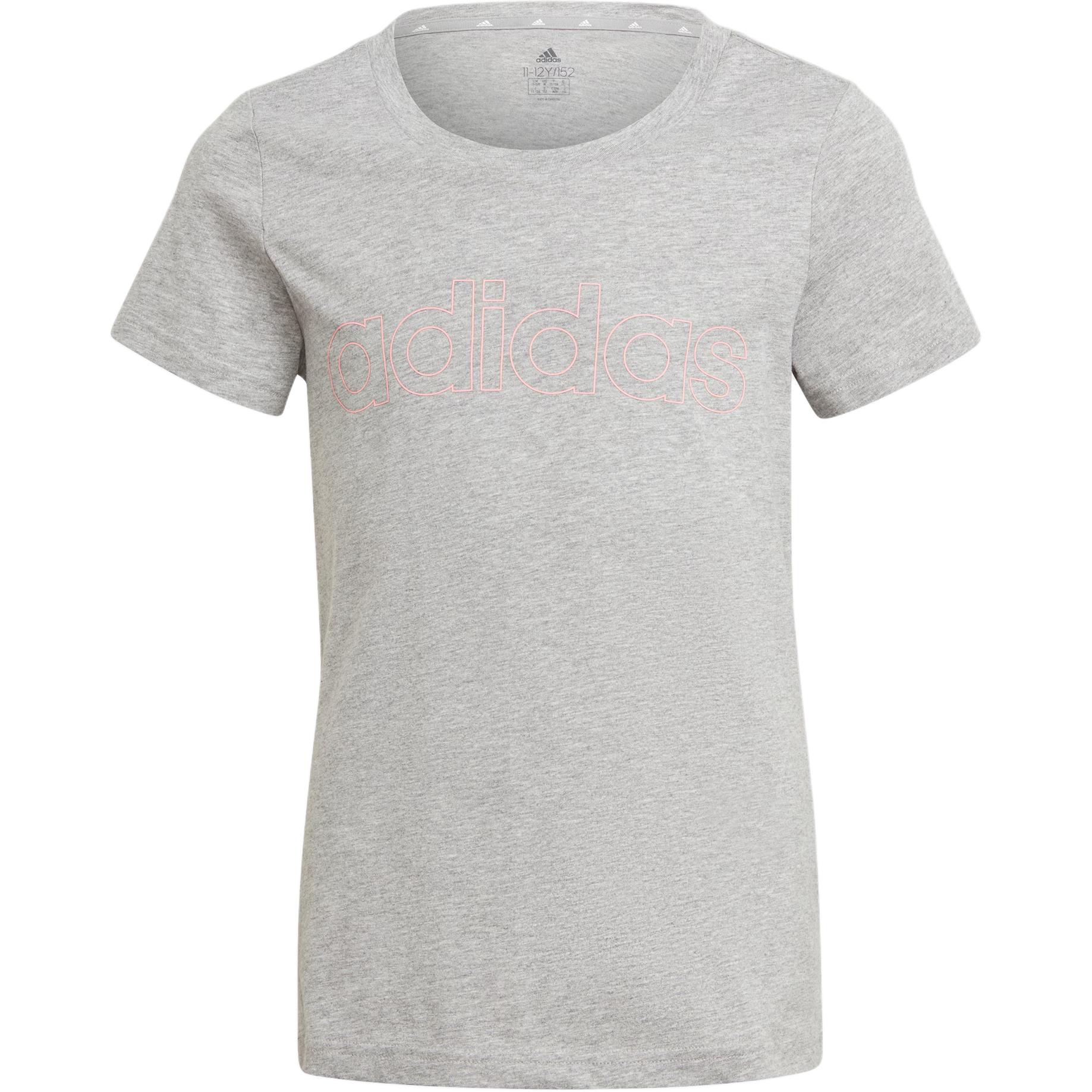 

Футболка Adidas Medium Heather Gray/Rose Red для подростков