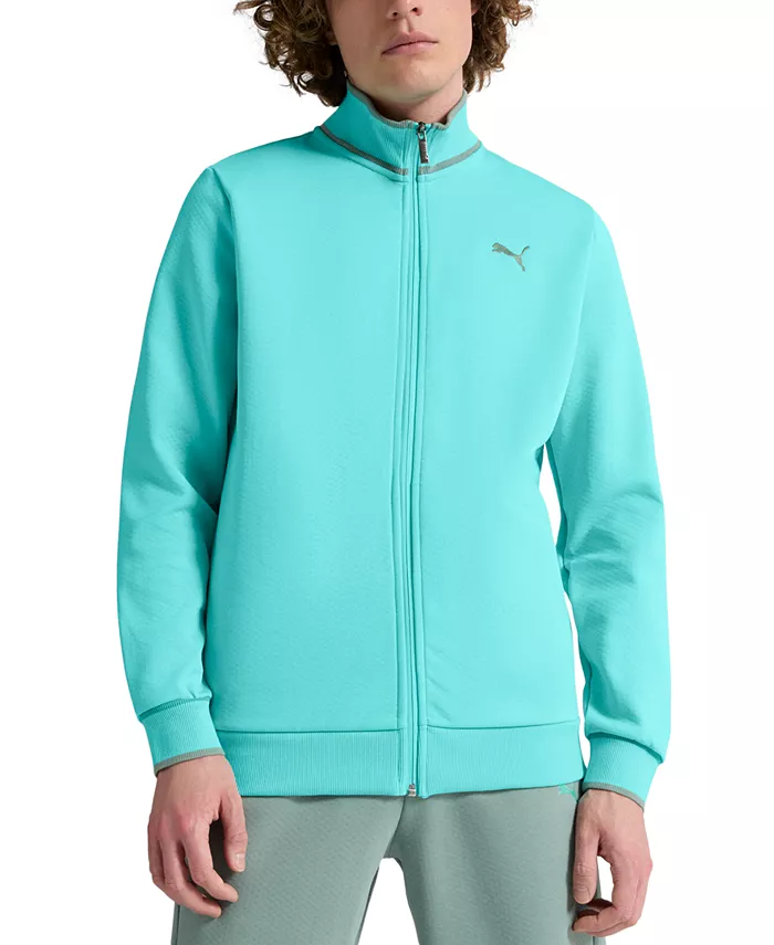 

Мужская винтажная спортивная текстурированная куртка на молнии Puma, зеленый