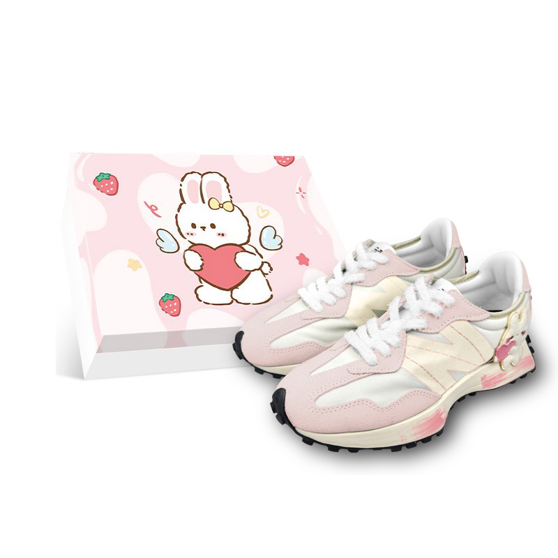 

New Balance NB 327 из текстиля, синтетической кожи и сплит-кожи, устойчивые к истиранию, низкие кроссовки для городских поездок и бега