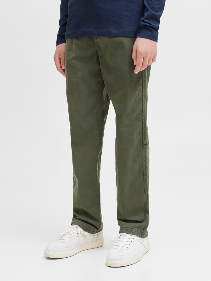 JACK & JONES Junior Брюки свободного кроя цвета «Оливковый вечер» — фото 3