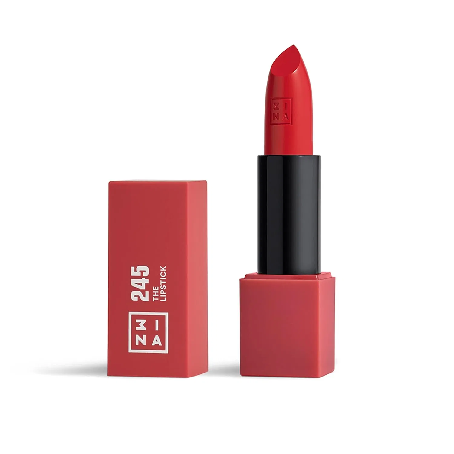 Матовая помада 3INA MAKEUP The Lipstick 245, розово-красный оттенок 3Ina, 245 - Pink Red