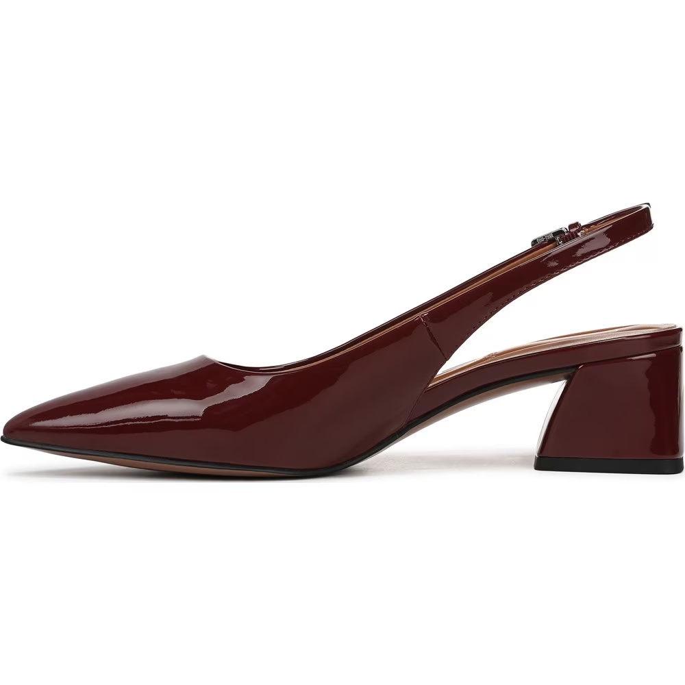 Туфли-лодочки на ремешке Racer slingback pump от Franco Sarto, dark red patent faux leather — фото 4