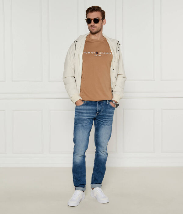 Футболки Slim fit Tommy Hilfiger, коричневый — фото 2
