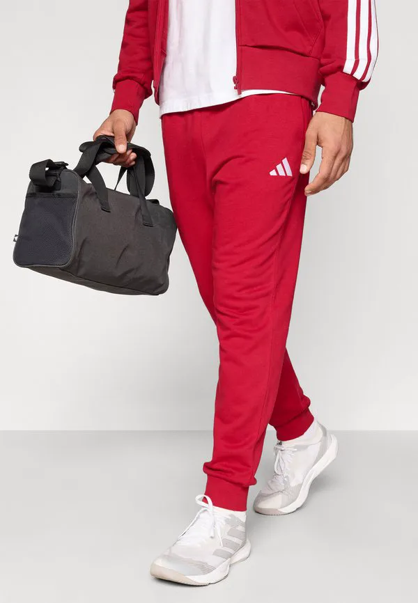 Удобные спортивные штаны Adidas Sportswear, Active Maroon/White — фото 4
