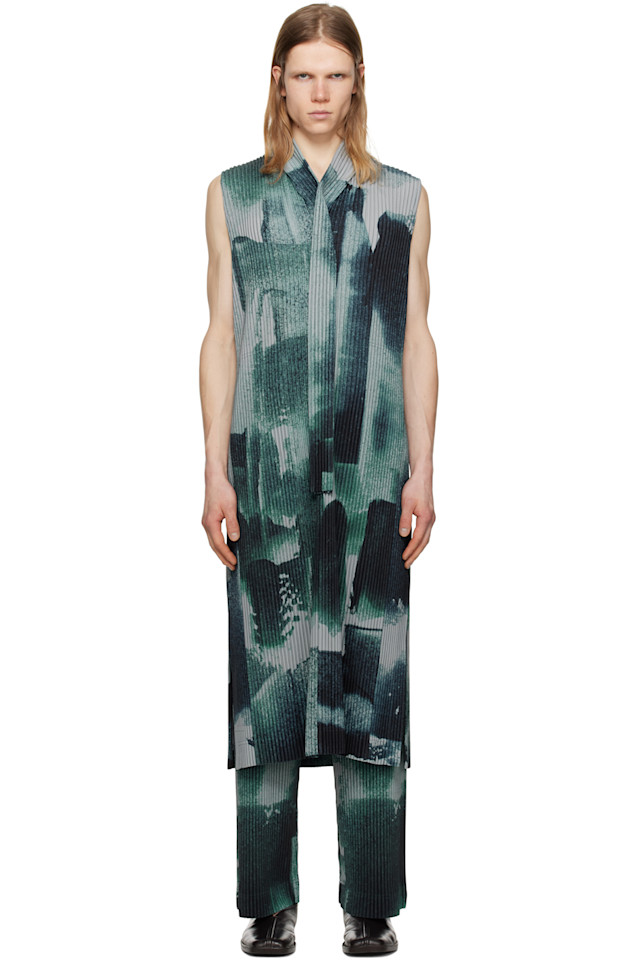 

Ветрозащитный жилет Wind walk Homme Plissé Issey Miyake, серый