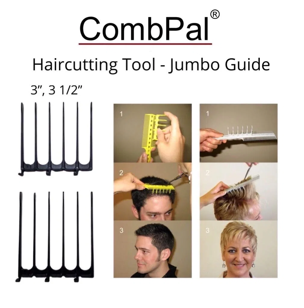 Набор для стрижки волос The Original CombPal Hair Cutting Tool Combpal, Jumbo Guide Black — фото 2