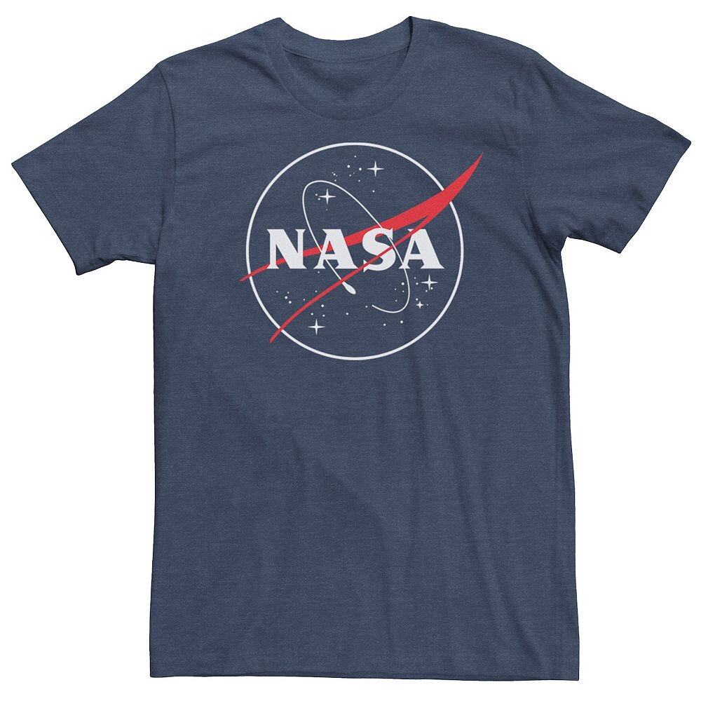 

Мужская футболка NASA Outline с простым логотипом Licensed Character, цвет Navy Heather