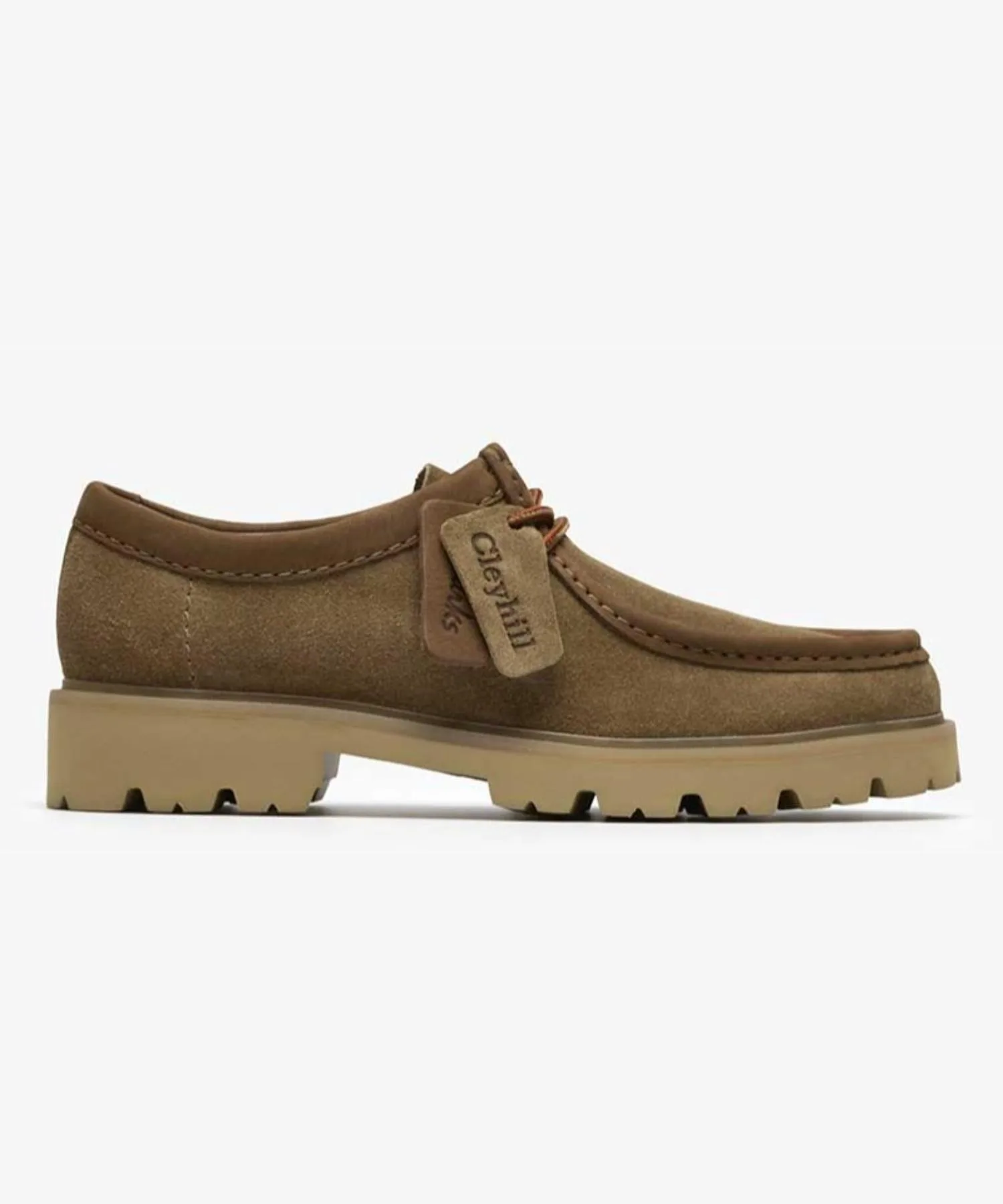 Мужские мокасины из мягкой кожи Cleyhill Seam Clarks песочные