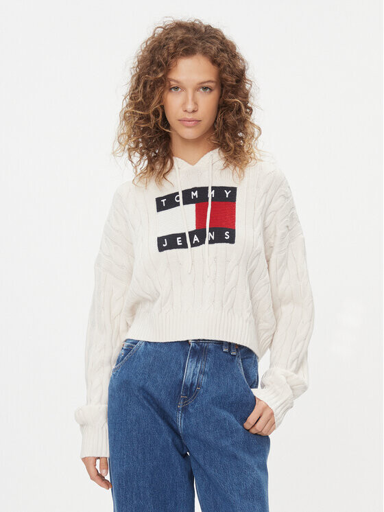 

Свитер обычного кроя Tommy Jeans, экрю