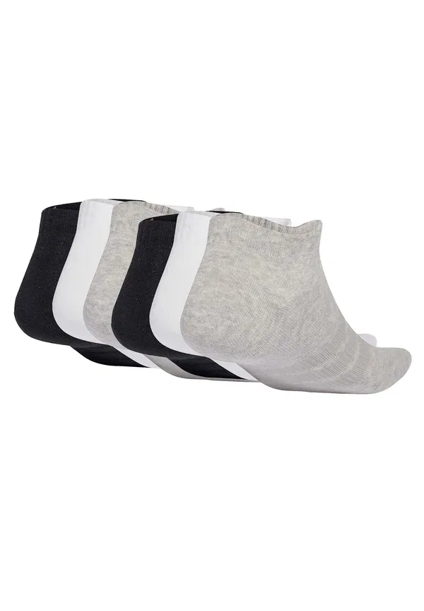 Носки спортивные Adidas Performance Thin Light Essentials Low Cut 6 Pair Pack, белый, черный, серый — фото 2