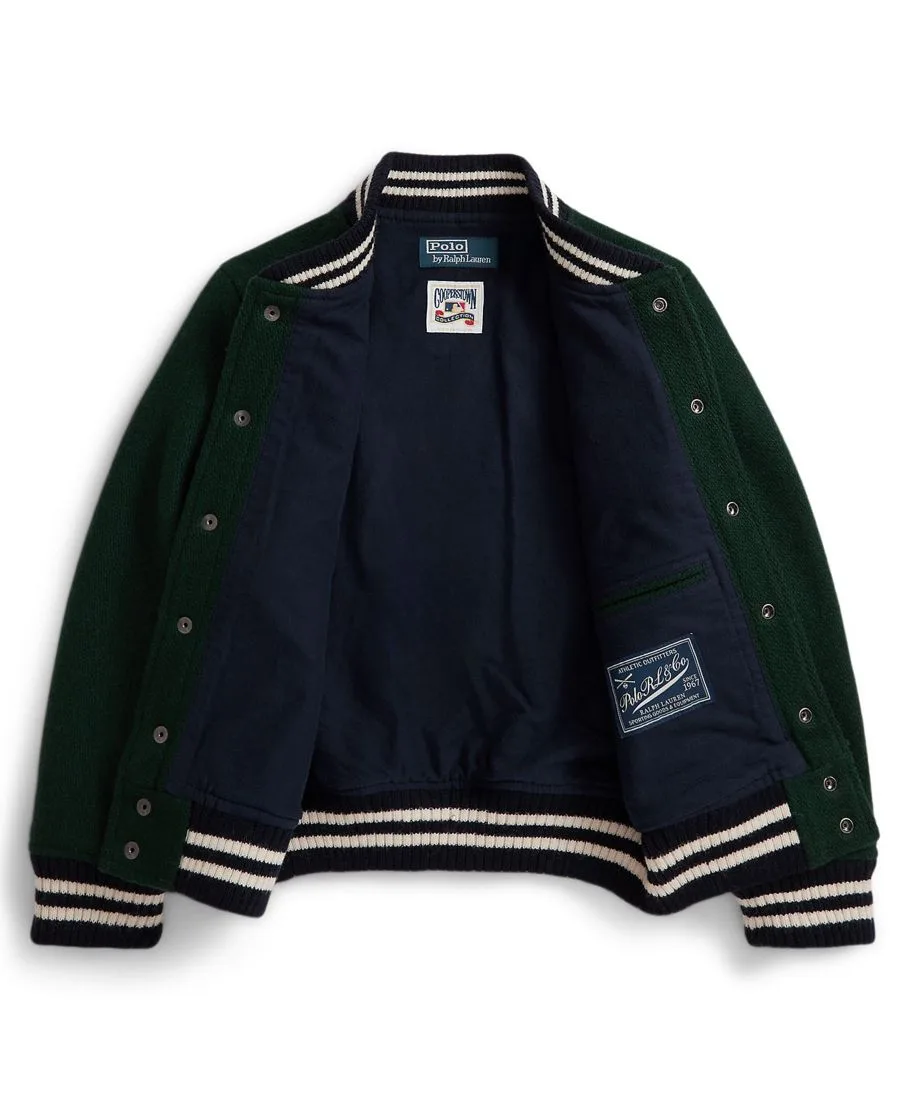Детская куртка Yankees с длинными рукавами и логотипом, размеры 8-20 Polo Ralph Lauren, зеленый — фото 3