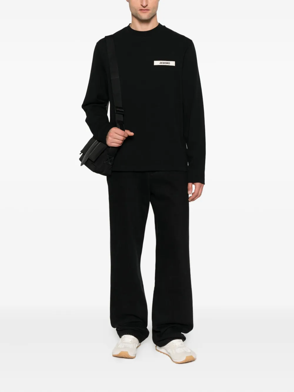 Футболка Le T-shirt Gros Grain T-shirt JACQUEMUS, черный — фото 2