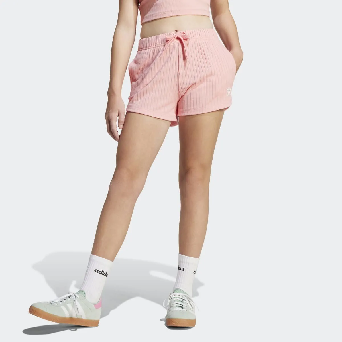 

Детские шорты Adidas Ribbed, розовый