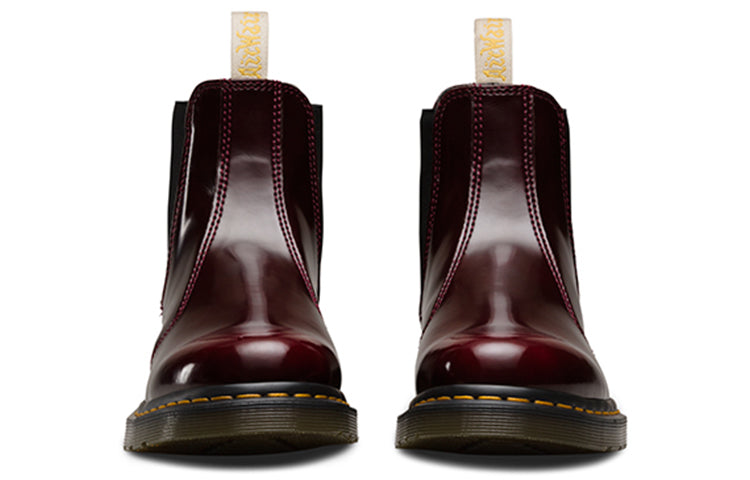 Мужские ботинки челси Dr.Martens 2976 Vegan из веганских материалов, вишнево-красный — фото 4