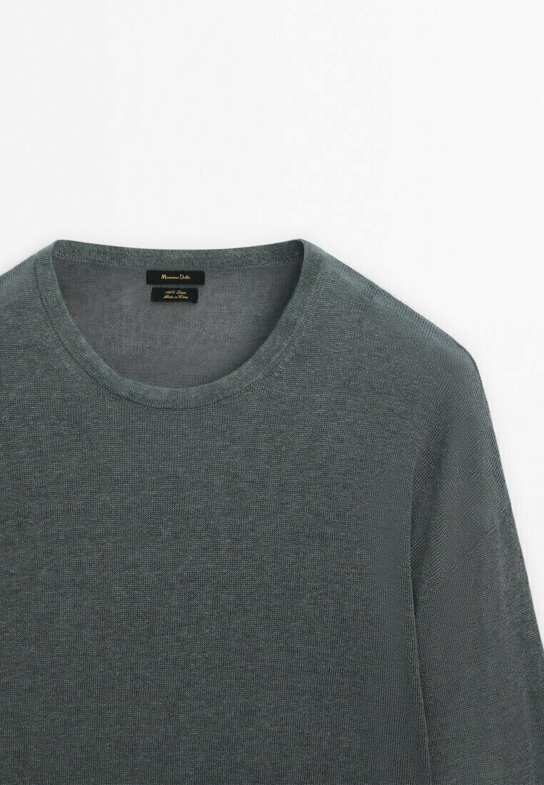 

Свитер Crew Neck Massimo Dutti, серый