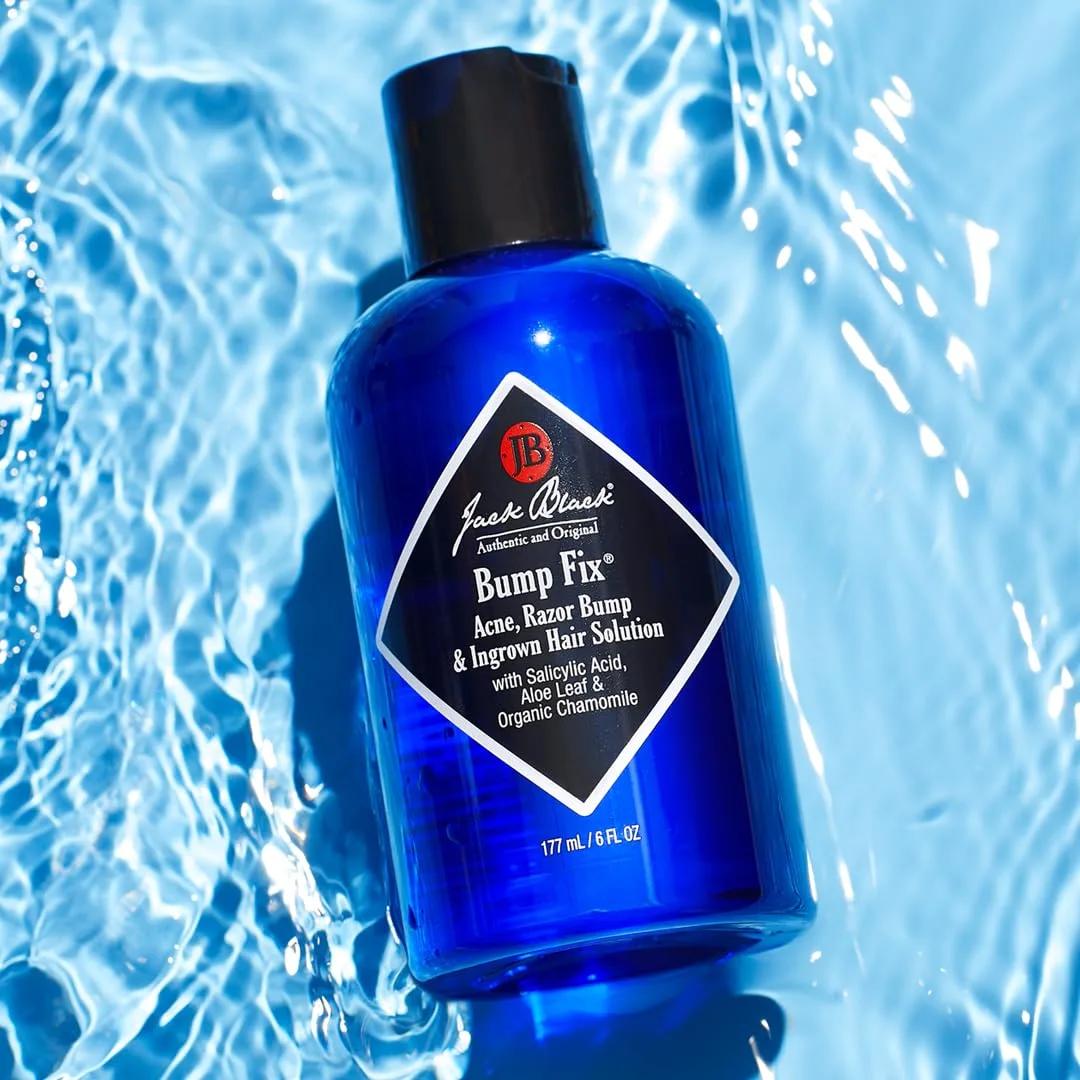 Jack Black Bump Fix, 6 Fl. Oz. - средство от акне, раздражения после бритья и вросших волос - увлажняющее средство от акне для лица, лосьон после бритья от раздражения, сыворотка от вросших волос для мужчин — фото 2