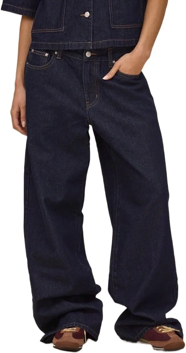 Джинсы, свободный крой, Dark Wash