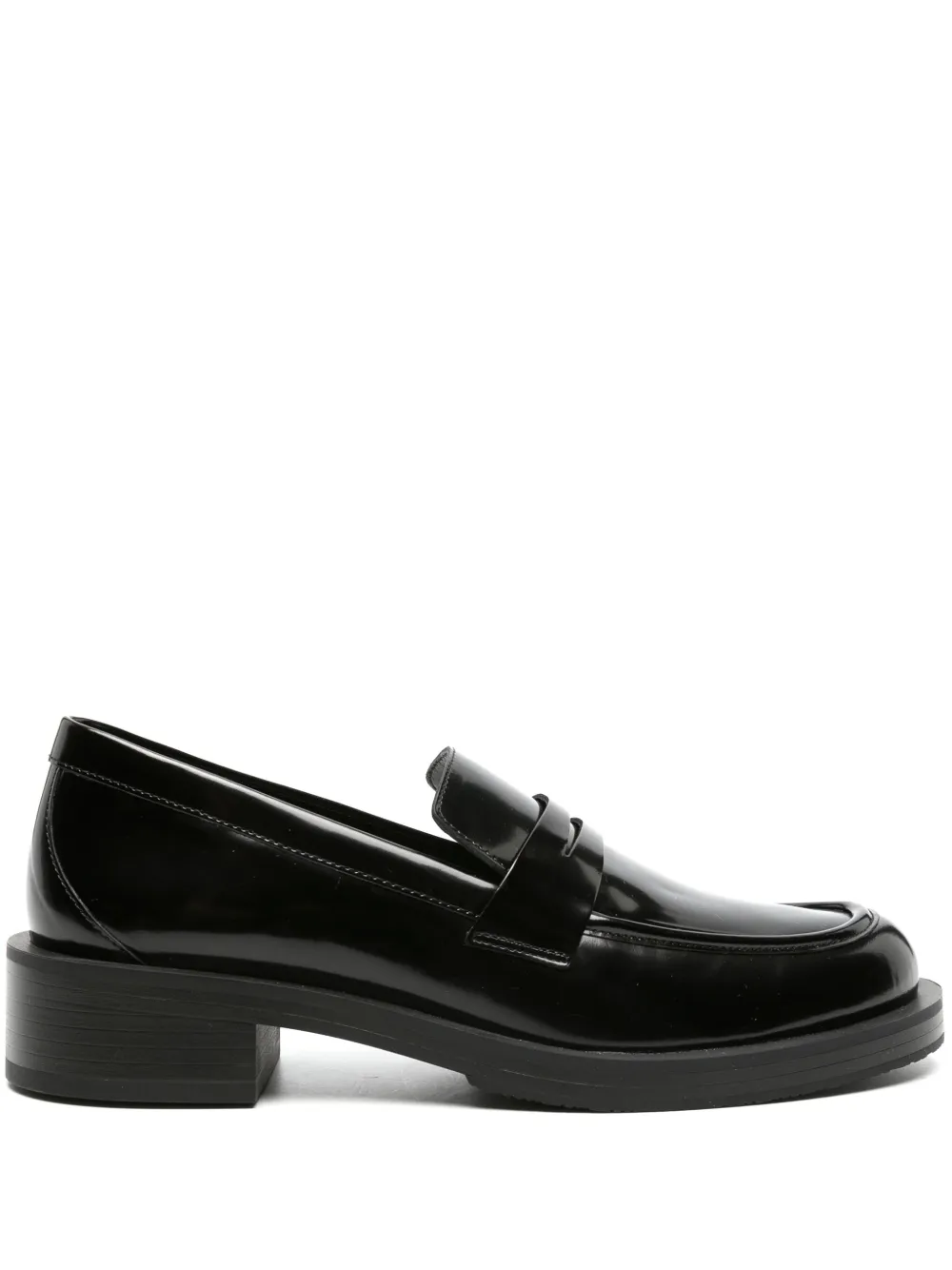 Лакированные лоферы Palmer Bold Stuart Weitzman, черный