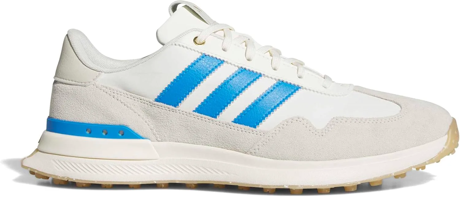 Мужские гольф-кроссовки Adidas Golf S2G 26 из текстиля без шипов, белый/синий