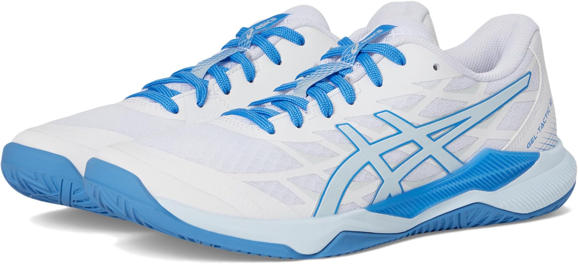 Кроссовки ASICS GEL-Tactic 12 Volleyball Shoe, White/Light Blue