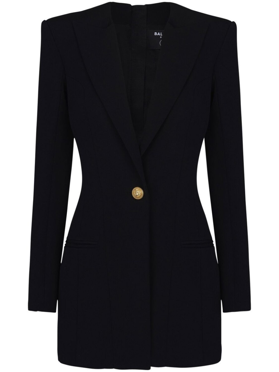 

Balmain single-breasted blazer dress, черный