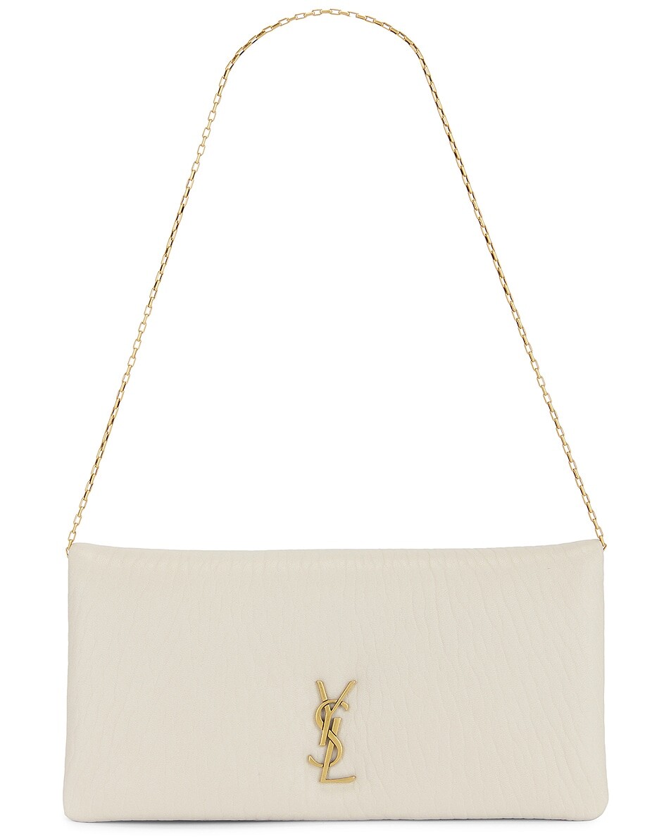 

Маленькая сумка на цепочке Saint Laurent, цвет Crema Soft