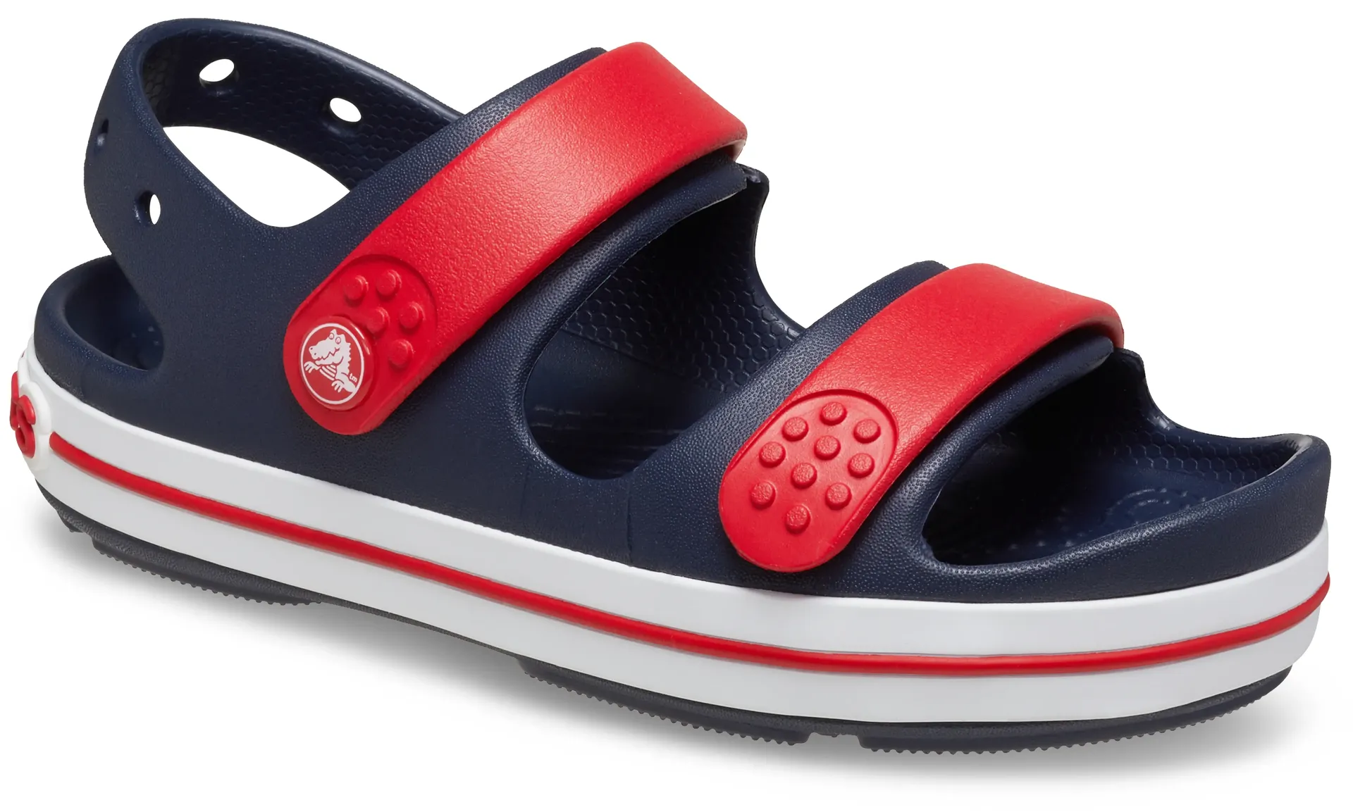 

Сандалии Crocs "Crocband Cruiser Sandal", летняя обувь, босоножки, босоножки с ремешками, с ремешком на пятке, красный