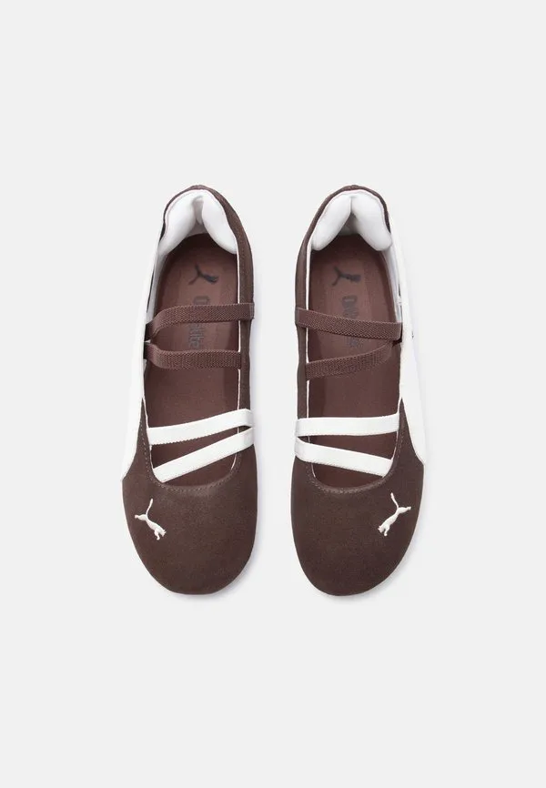 Балетки speedcat jr унисекс с ремешком на щиколотке Puma, Chestnut Brown/Warm White — фото 4