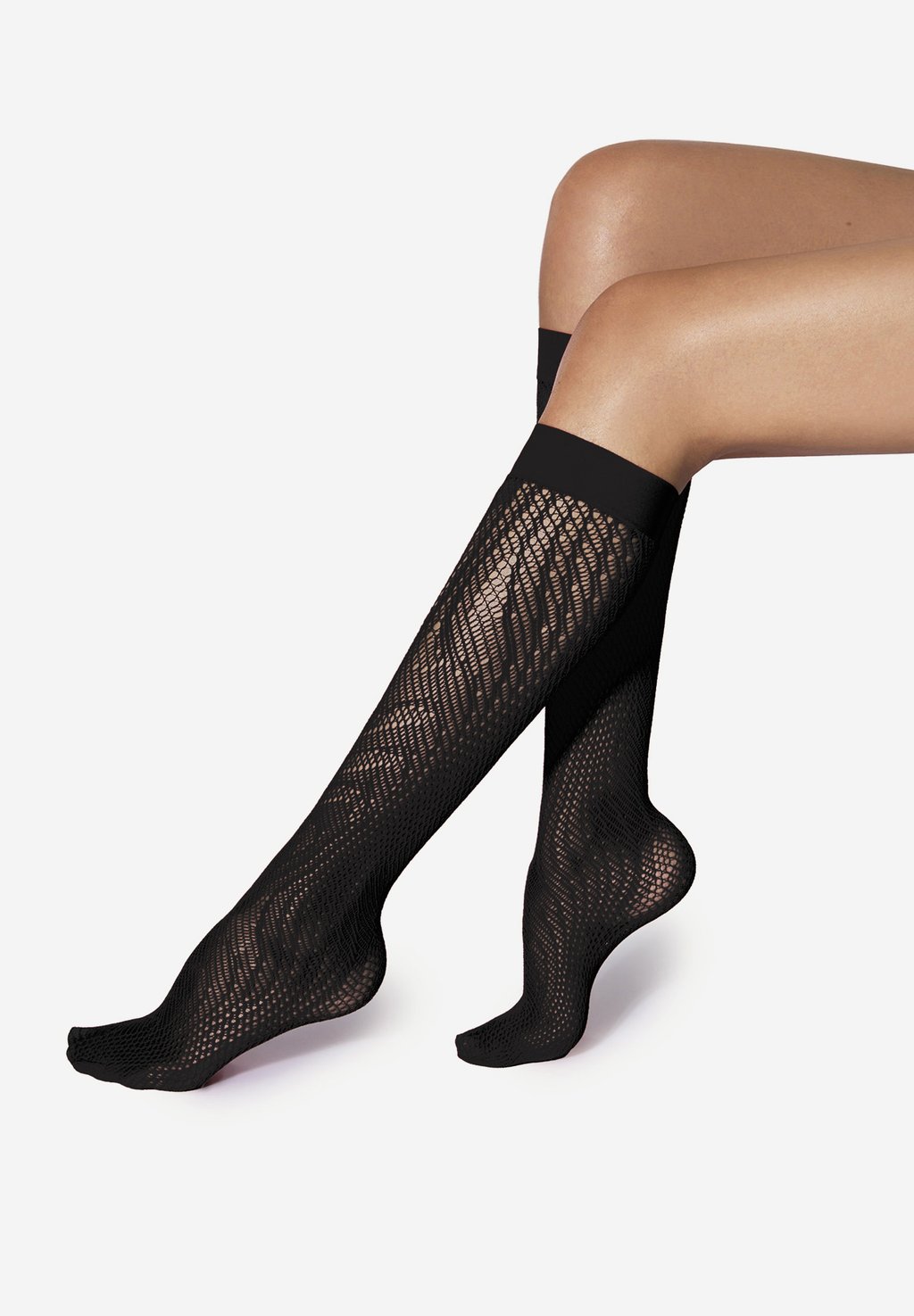 

Носки SNAKE NET Wolford, черный