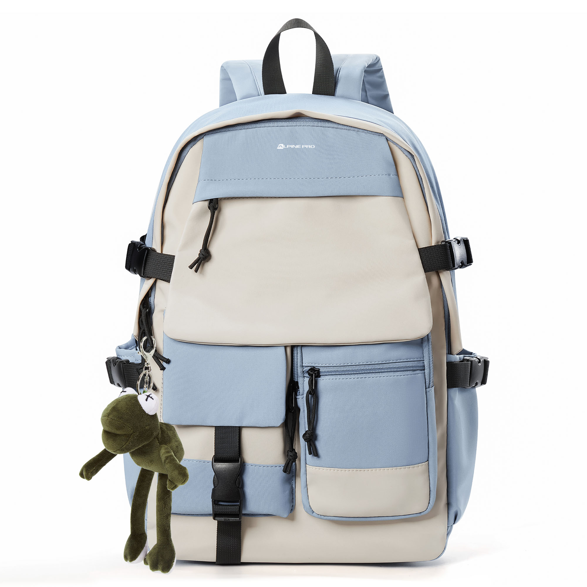 

ALPINE PRO Тканевый рюкзак для ноутбука обычный унисекс разноцветный, Haze Blue Upgraded[with Viral Frog Pendant]