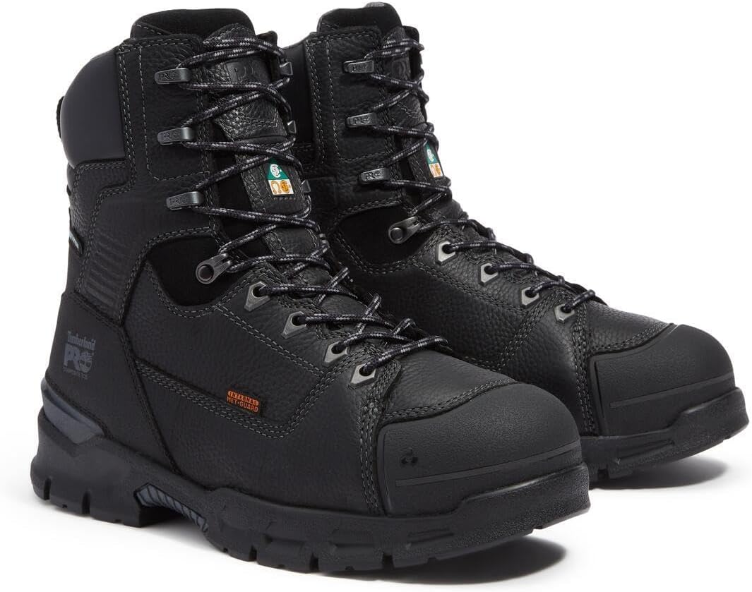 Ботинки Timberland PRO мужские Endurance Ev 8 дюймов, композитный защитный носок, утепленные, водонепроницаемые, устойчивые к проколам, CSA, Medium Brown — фото 2