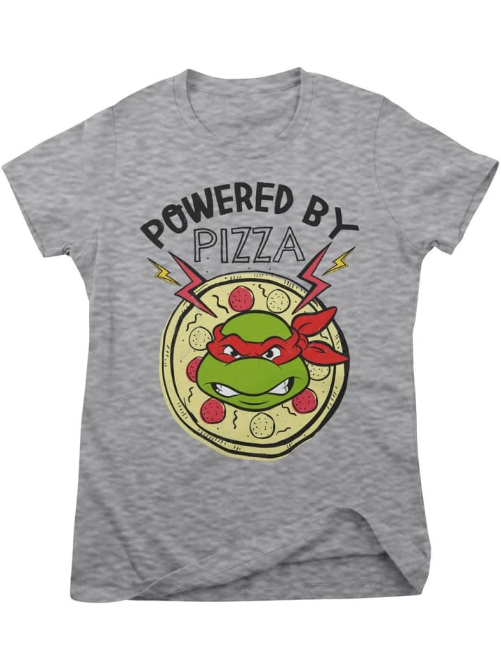 

Футболка Powered By Pizza Girly Tee серого цвета Teenage Mutant Ninja Turtles, Серый, Футболка Powered By Pizza Girly Tee серого цвета Teenage Mutant Ninja Turtles