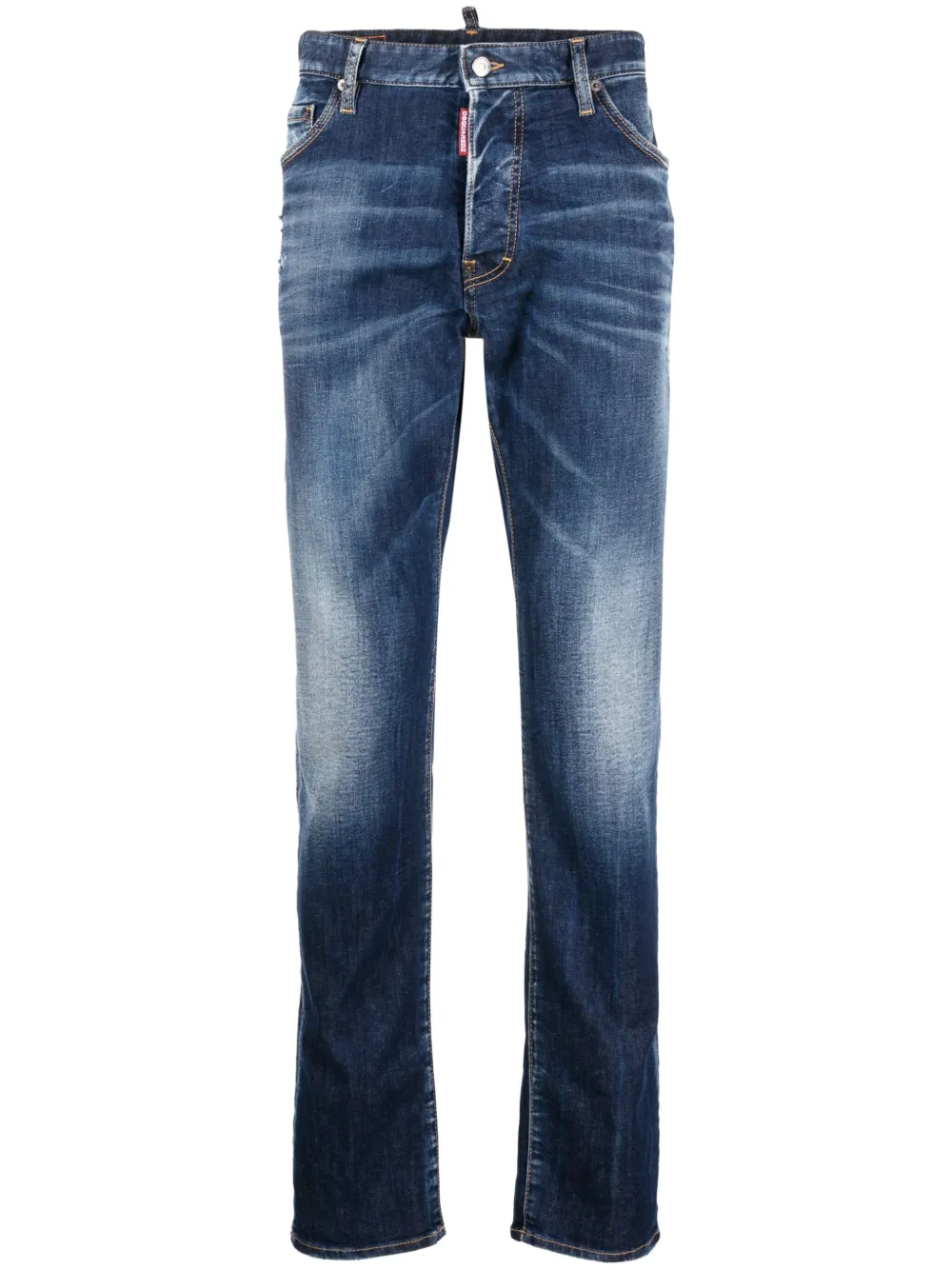 

Джинсы скинни Cool Guy с эффектом потертости DSQUARED2, синий