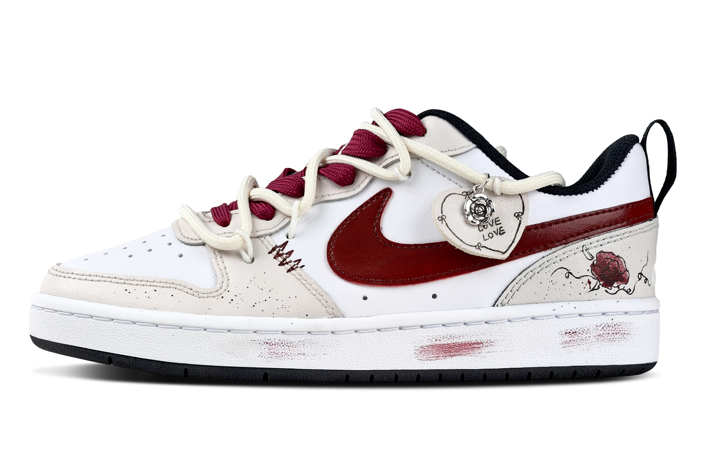 

Детские кроссовки для скейтбординга Court Borough унисекс Nike, красный