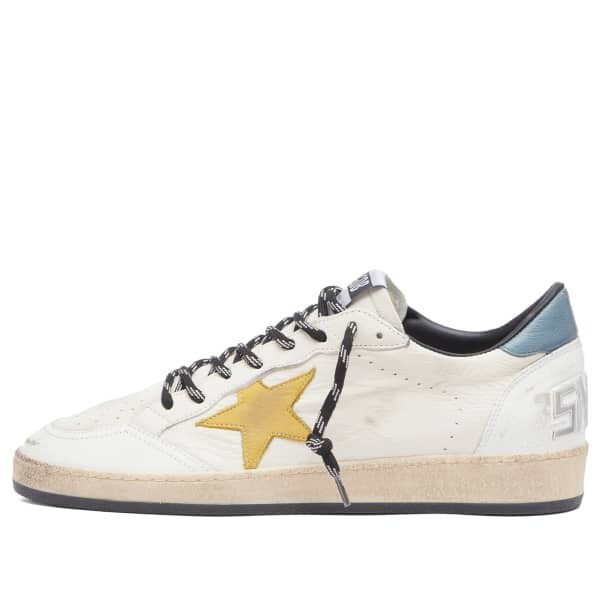 

Кроссовки Ball Star из кожи и замши Golden Goose, белый