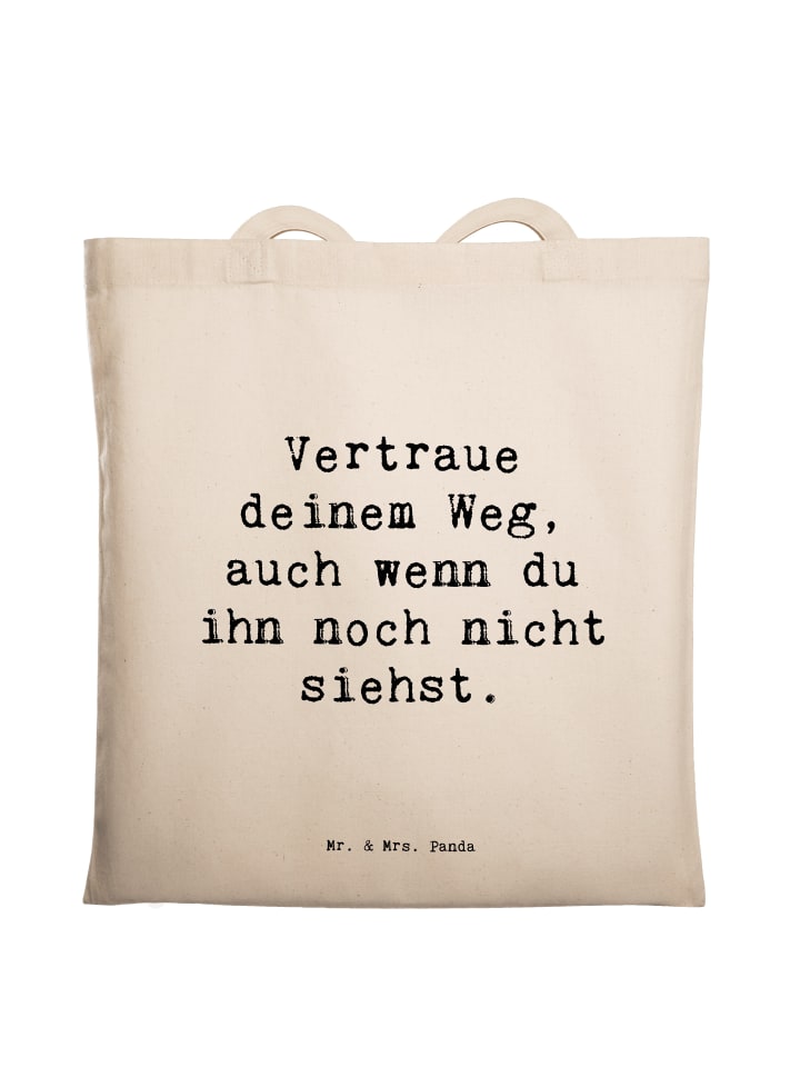 

Mr. & Mrs. Panda Сумка с надписью о планировании будущего и принятии неопределенности... кремового цвета