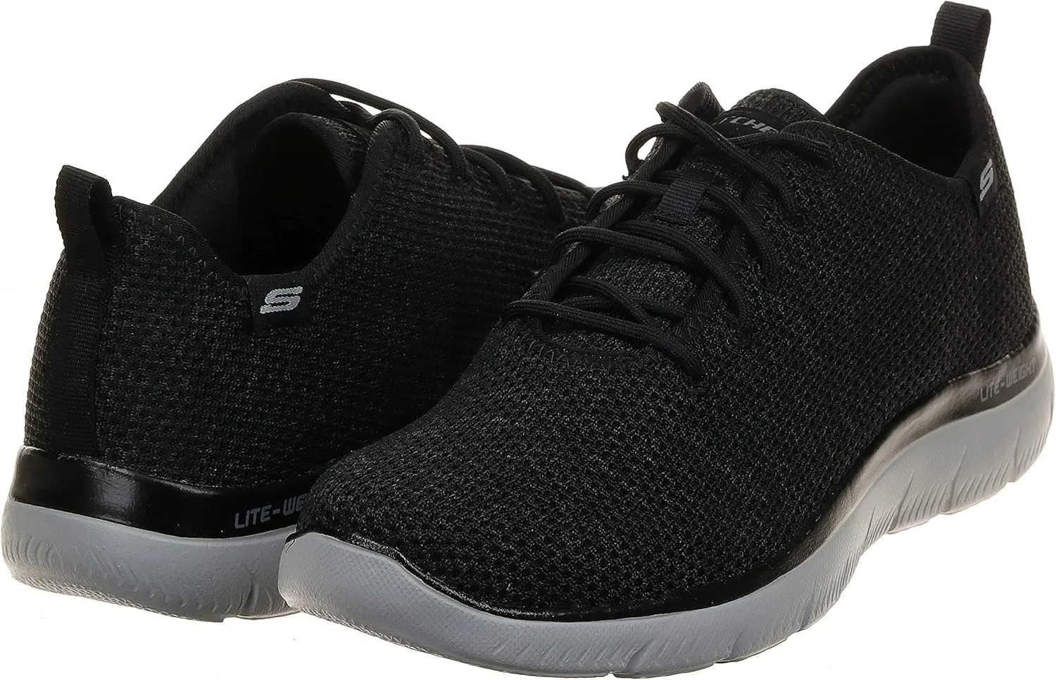Мужские кроссовки Skechers Summits Doharis, 2-Black Knit Trim — фото 3