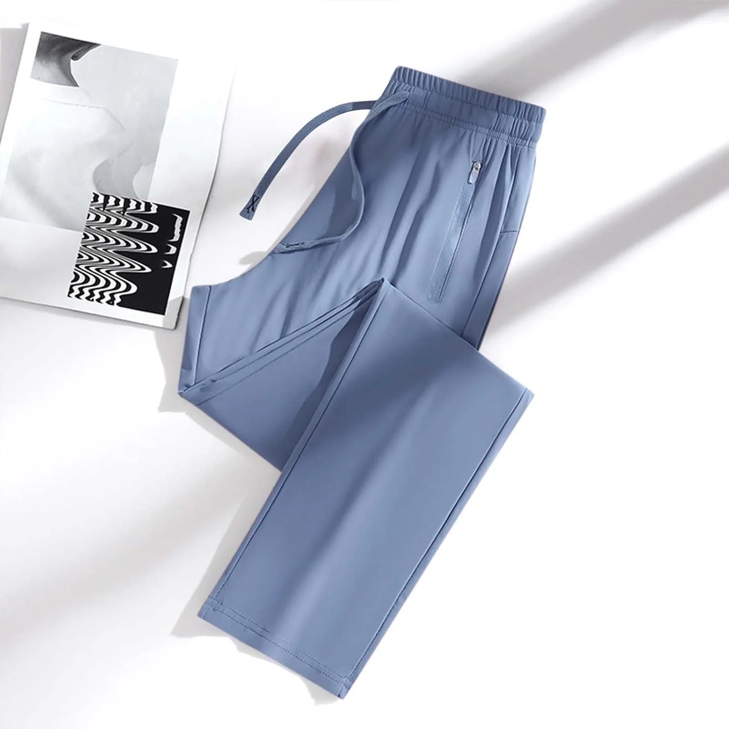 Женские летние брюки Ultra Stretch, дышащие, повседневные, быстросохнущие, для работы и активного отдыха, комфортные Generic, Blue1 — фото 2