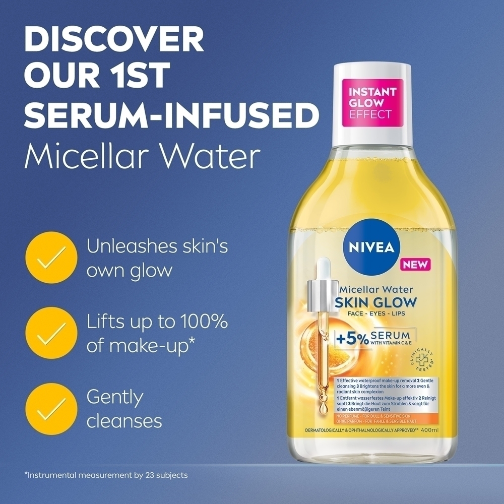 Мицеллярная вода Nivea — Мицеллярная очищающая для сияния кожи с эффектом осветления, 400 мл — фото 2