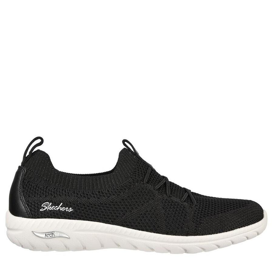 Женские кроссовки Skechers Arch Fit Flex Mesh Knit, ЧЕРНЫЕ