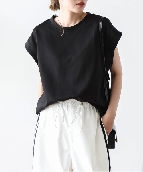 

Футболка с французским рукавом La-gemme, черный