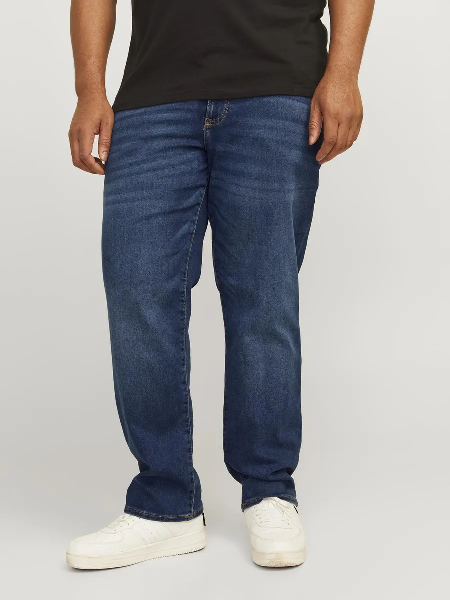 

Джинсы комфортного кроя Jack & Jones PlusSize "JJIMIKE JJICON I.K. SQ 026 ПОЖАЛУЙСТА ", синий