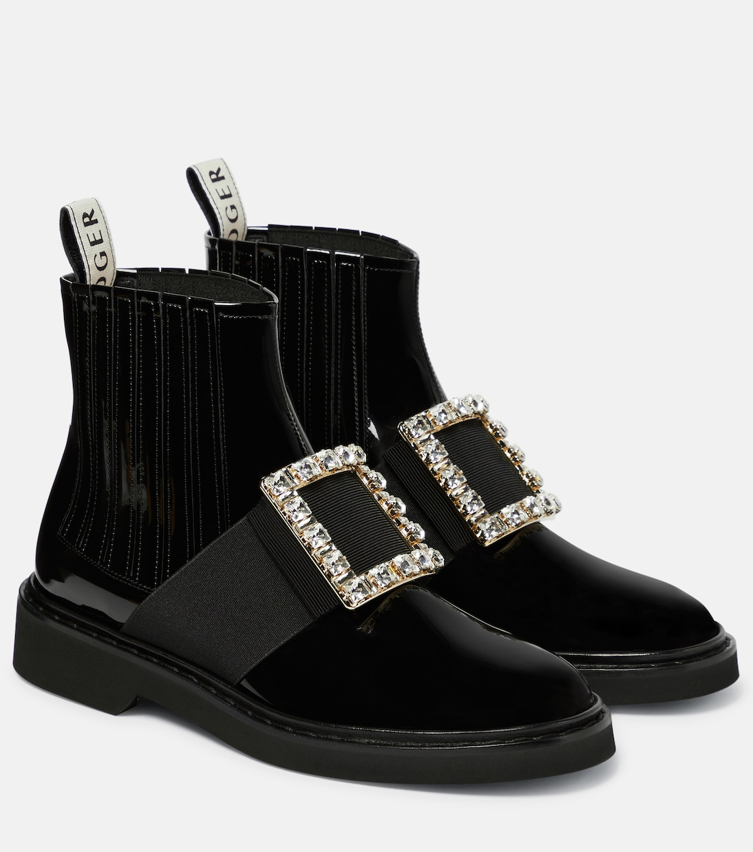Ботильоны из лакированной кожи Viv' Rangers Roger Vivier, Nero