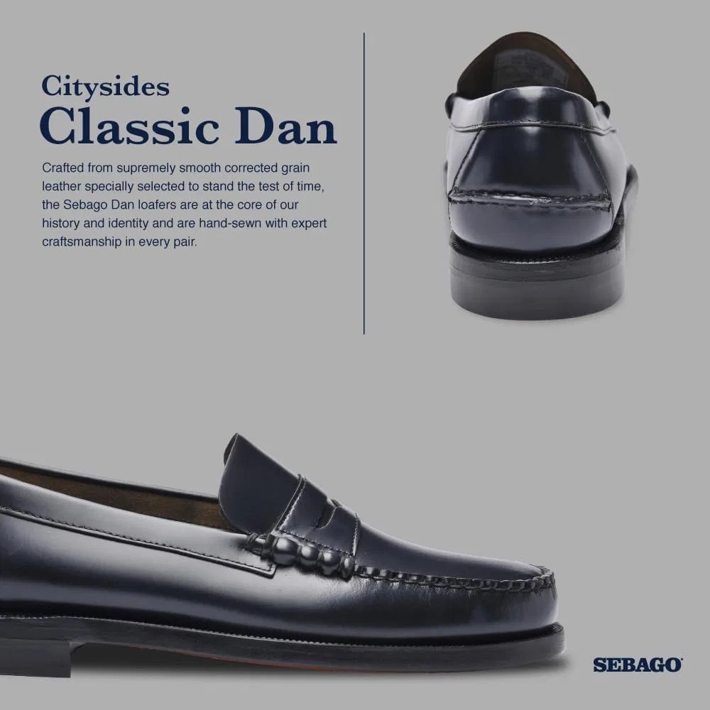Лоферы Sebago Classic Dan, синий — фото 4