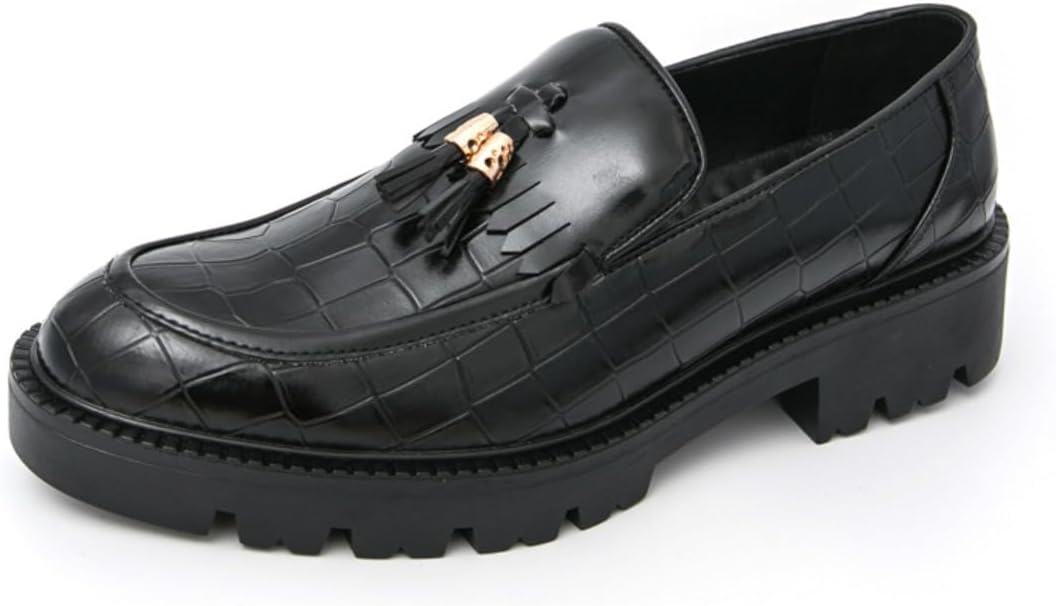 

Элегантные лоферы без шнурков из искусственной кожи Y2K с тиснением Ctkvbmeoi, черный