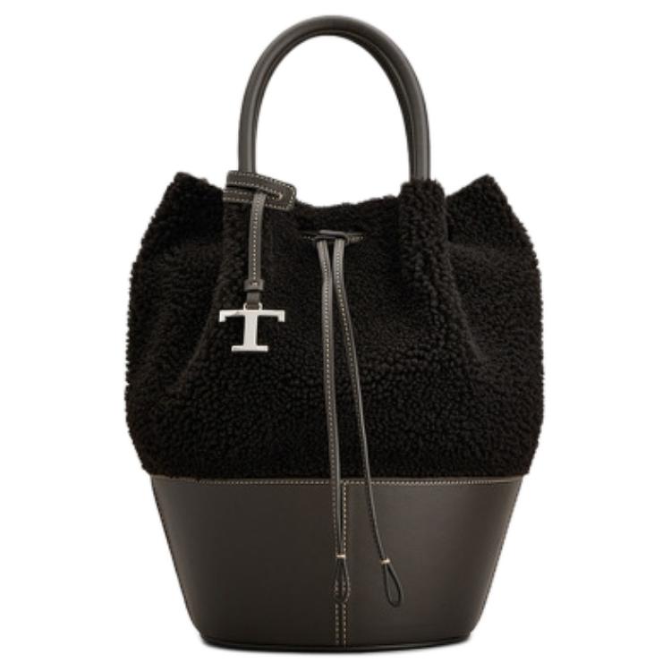 

TOD'S Классическая маленькая шерстяная женская сумка черная