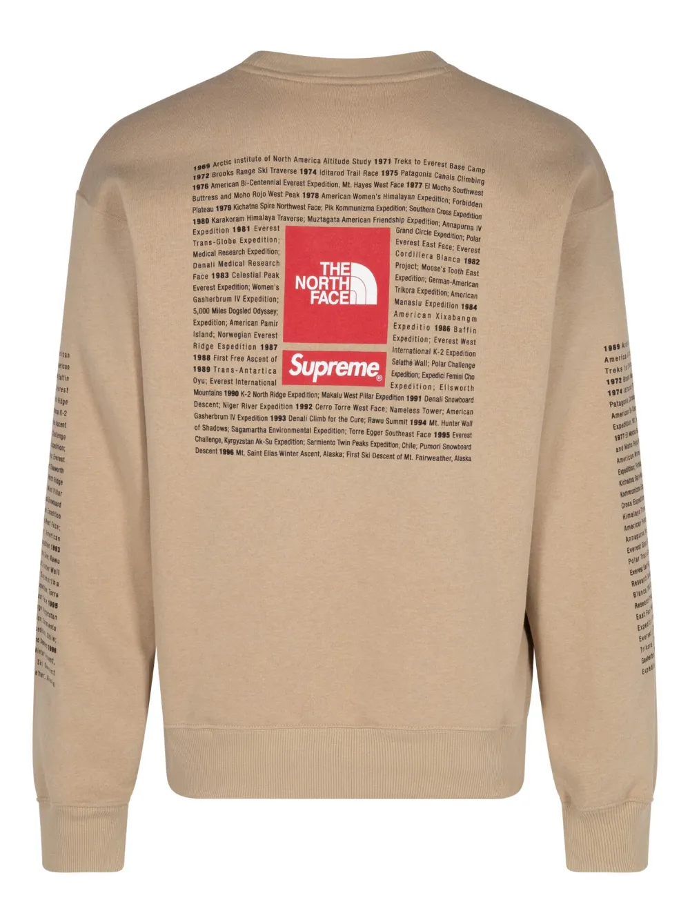 Толстовка Khaki из коллаборации с The North Face Supreme, нейтральный — фото 2