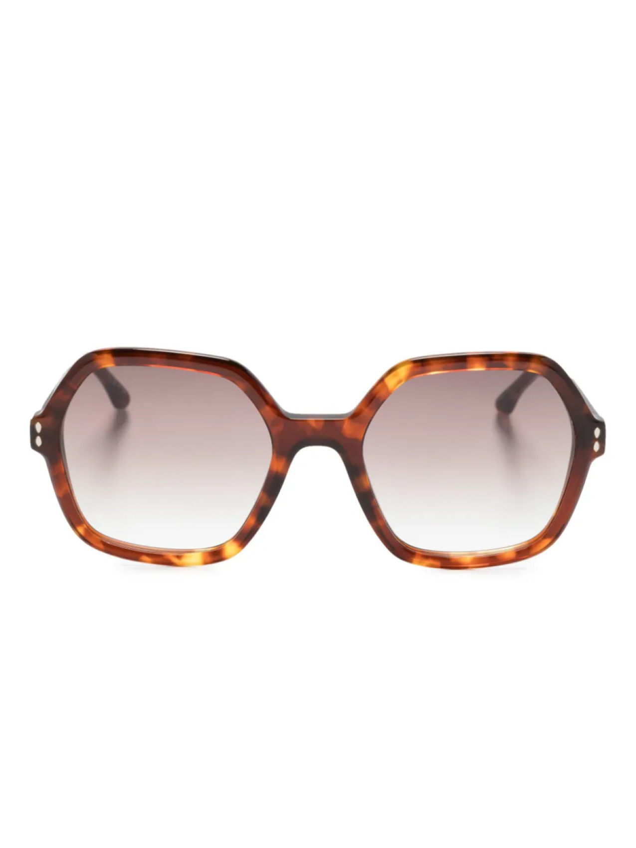 

Isabel Marant Eyewear солнцезащитные очки в массивной оправе с логотипом, коричневый